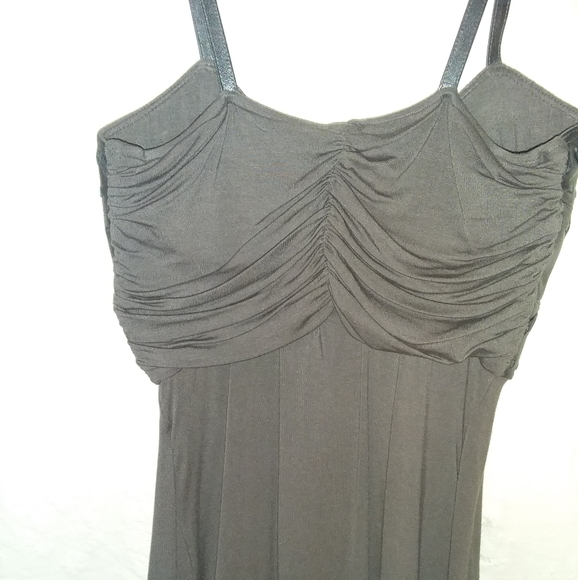 Sky leather babydoll tank top sz L - Picture 2 of 4